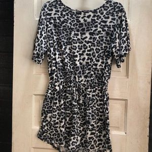Leopard romper.